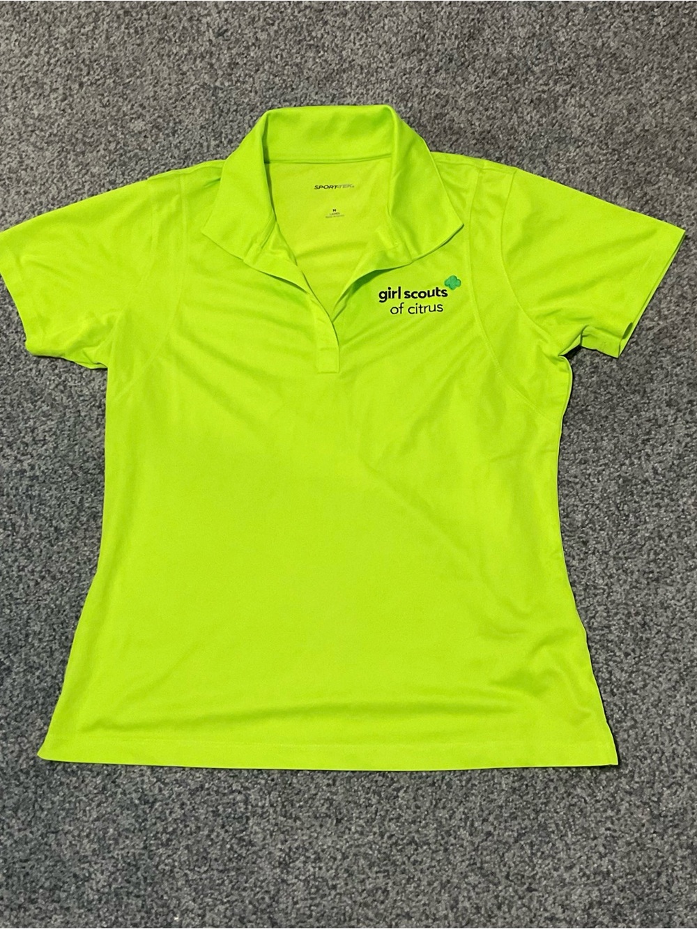 Sport-Tek Neon Lime Girl Scouts of Citrus Polo